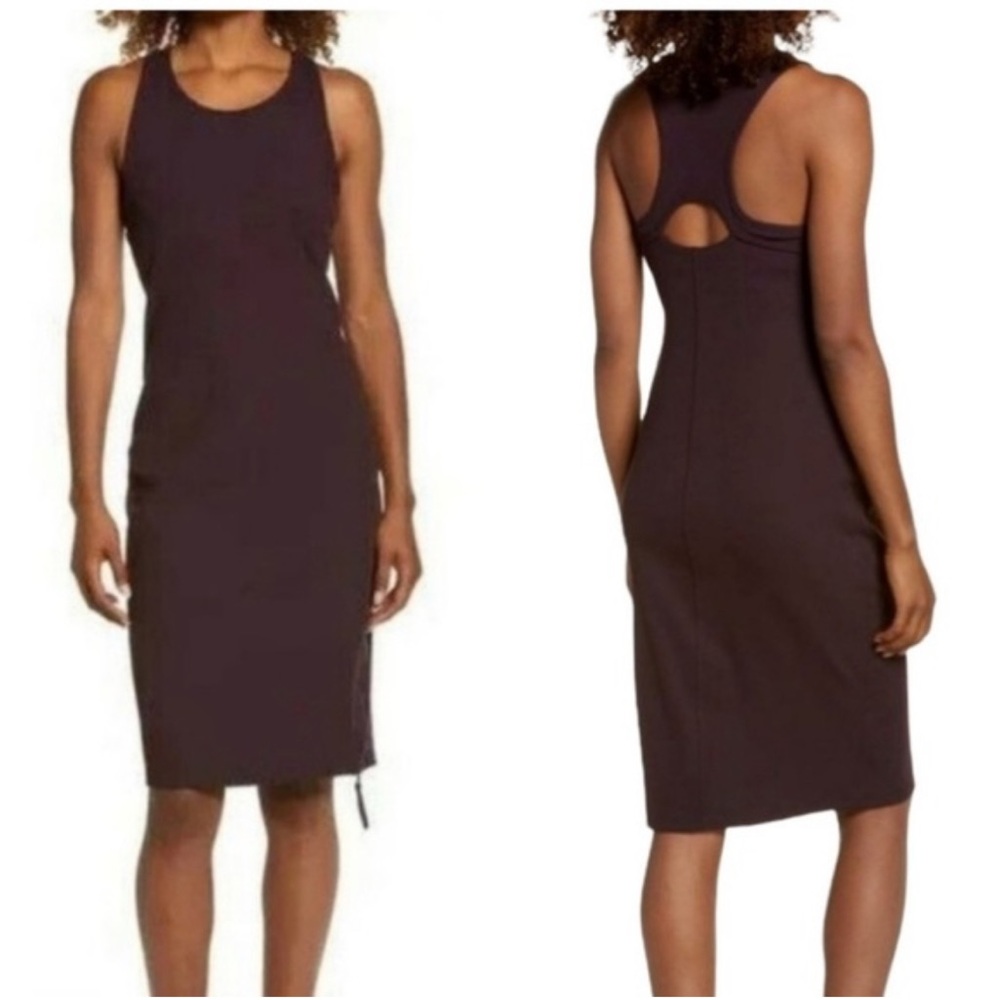 Zella Wine Sleeveless Midi Dress